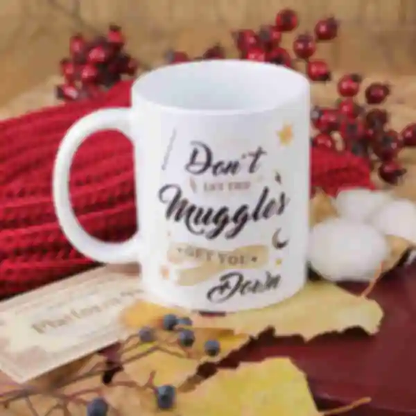 Чашка Don't let the muggle ⚡️ Горнятко Гаррі Поттер ⚡️ Сувеніри ⚡️ Подарунки Harry Potter