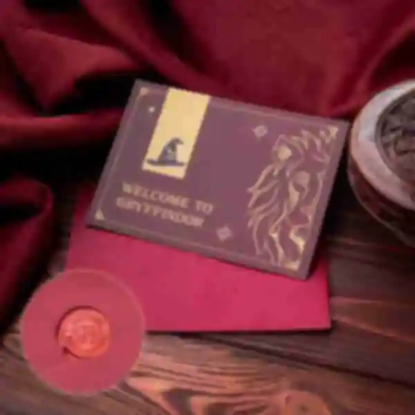 Листівка «Welcome to Gryffindor» ⚡️ Подарунки Гаррі Поттер ⚡️ Ґрифіндор ⚡️ Harry Potter