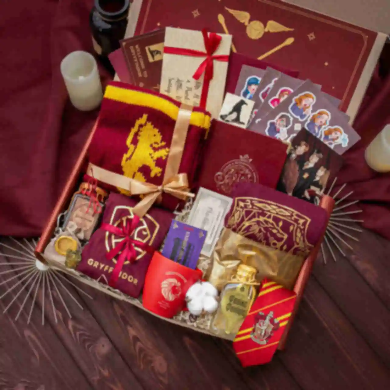 Набор по факультету Гриффиндор ⦁ premium ⚡️ Подарок Гарри Поттер ⚡️ Gryffindor ⚡️ Harry Potter