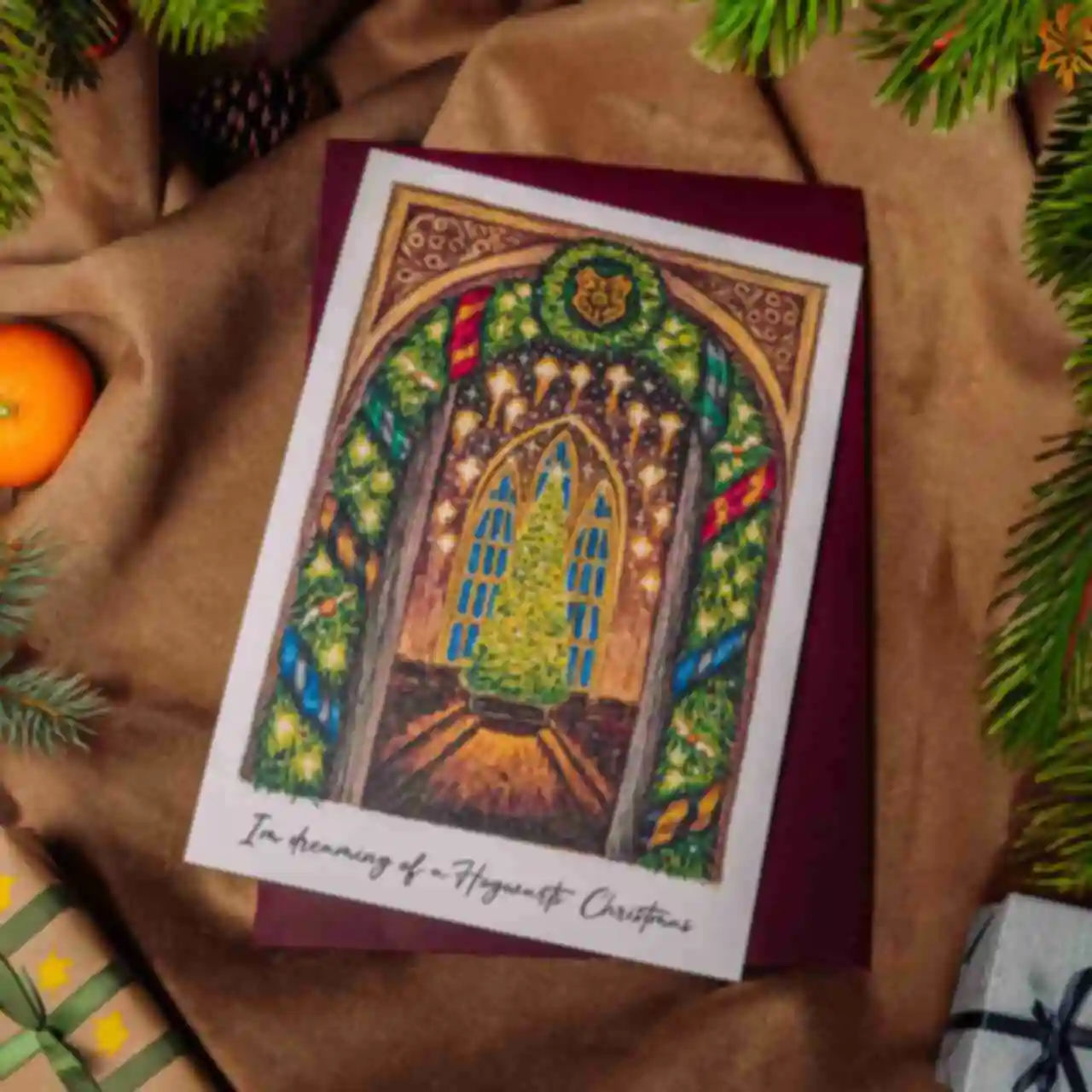 Листівка «Різдво в Гоґвортсі» ⚡️ Hogwarts ⚡️ Подарунки Гаррі Поттер ⚡️ Harry PotterФото №25