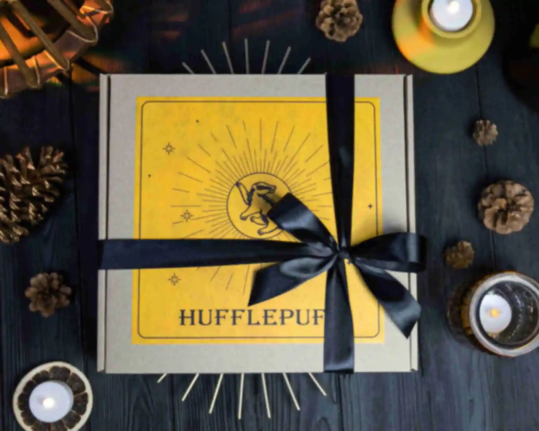 Подарочная коробка Hufflepuff ⚡️ Гарри Поттер. Фото №7