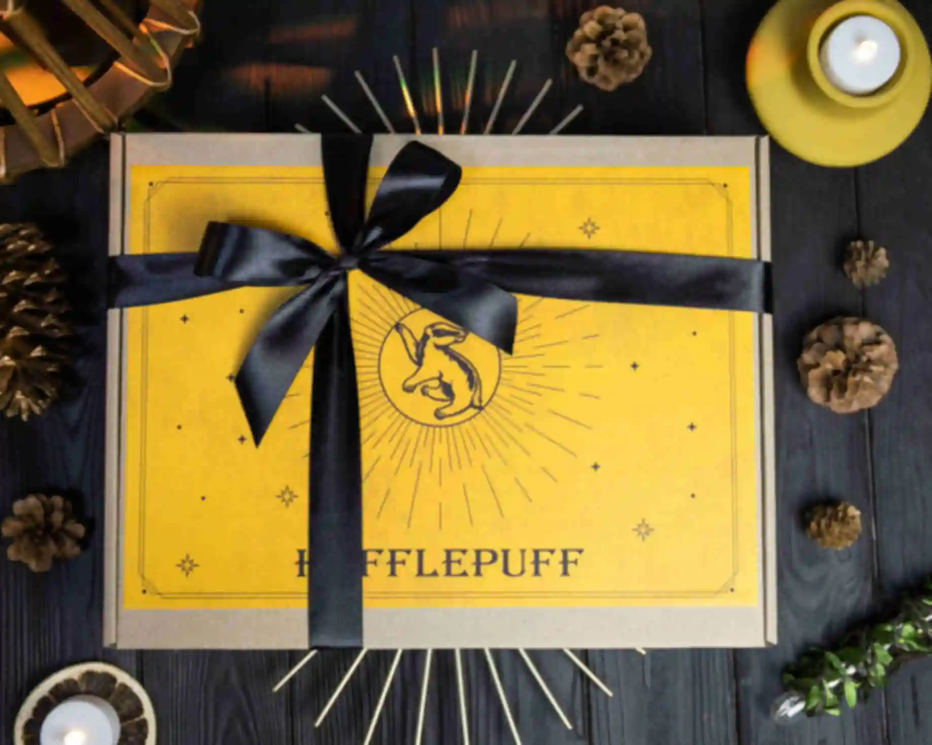 Подарочная коробка Hufflepuff ⚡️ Гарри Поттер middle/premium. Фото №36