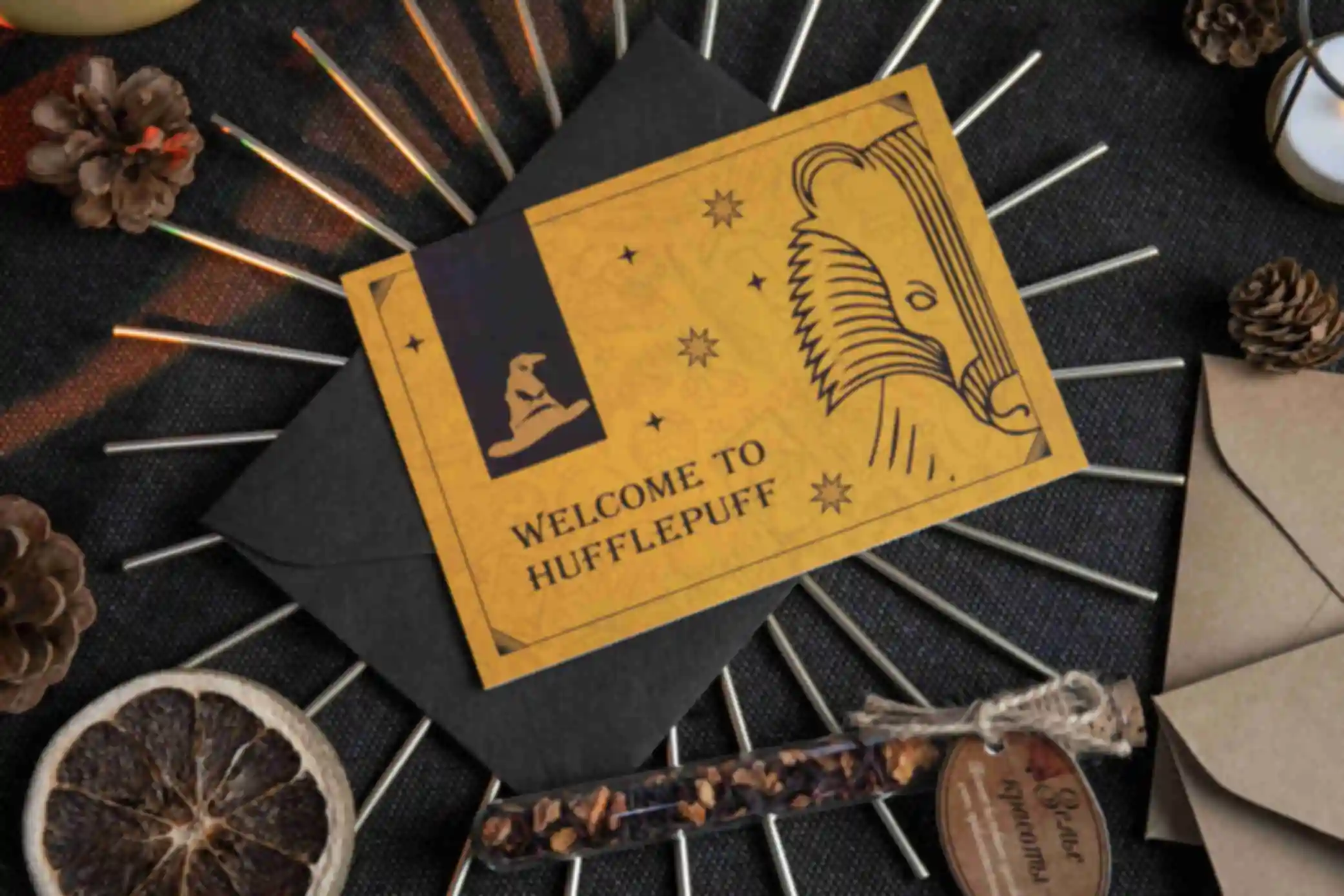 Открытка Welcome to Hufflepuff ⚡️ Гарри Поттер. Фото №7