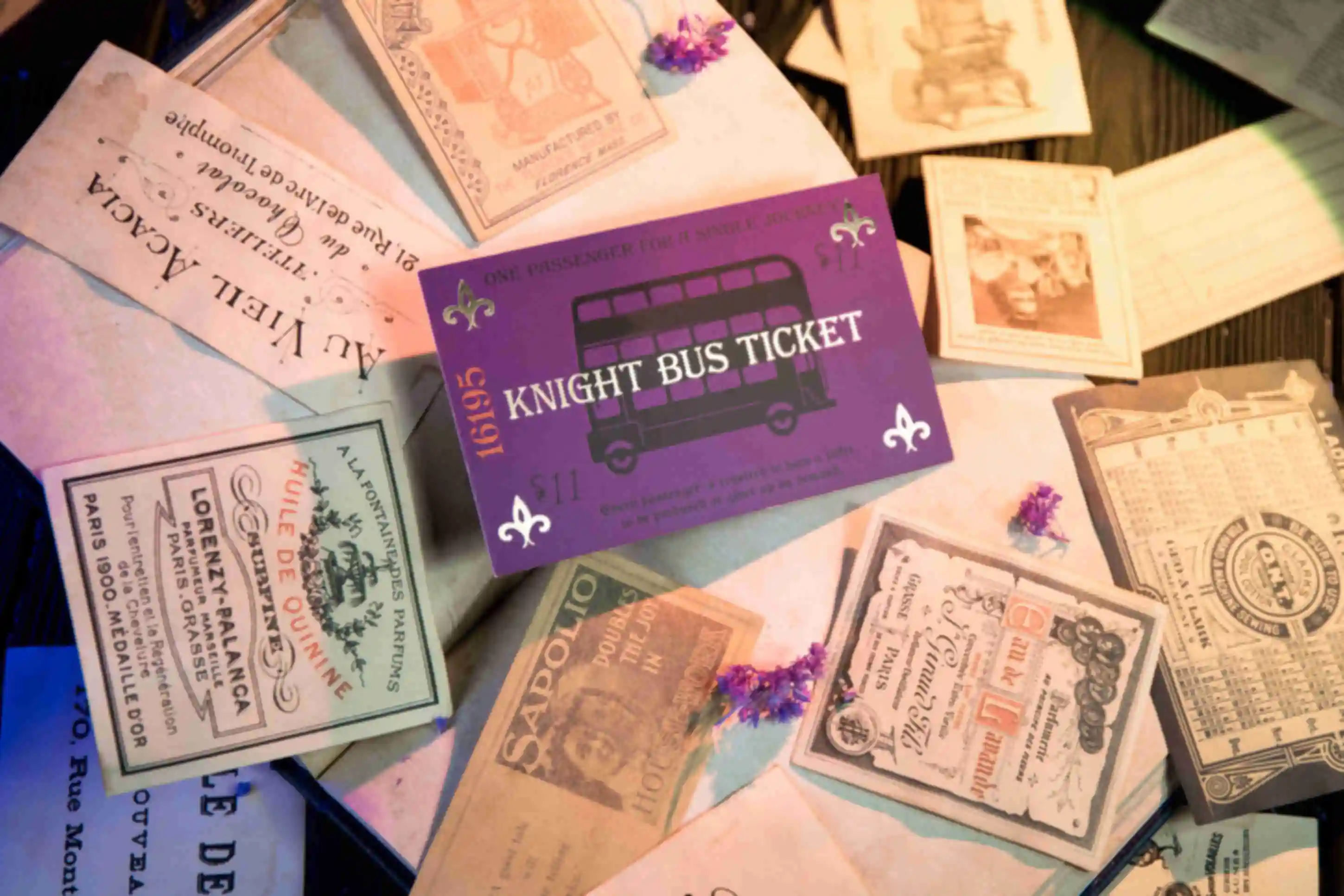 Билет на автобус «Ночной рыцарь» ⚡️ Гарри Поттер Ravenclaw. Фото №6