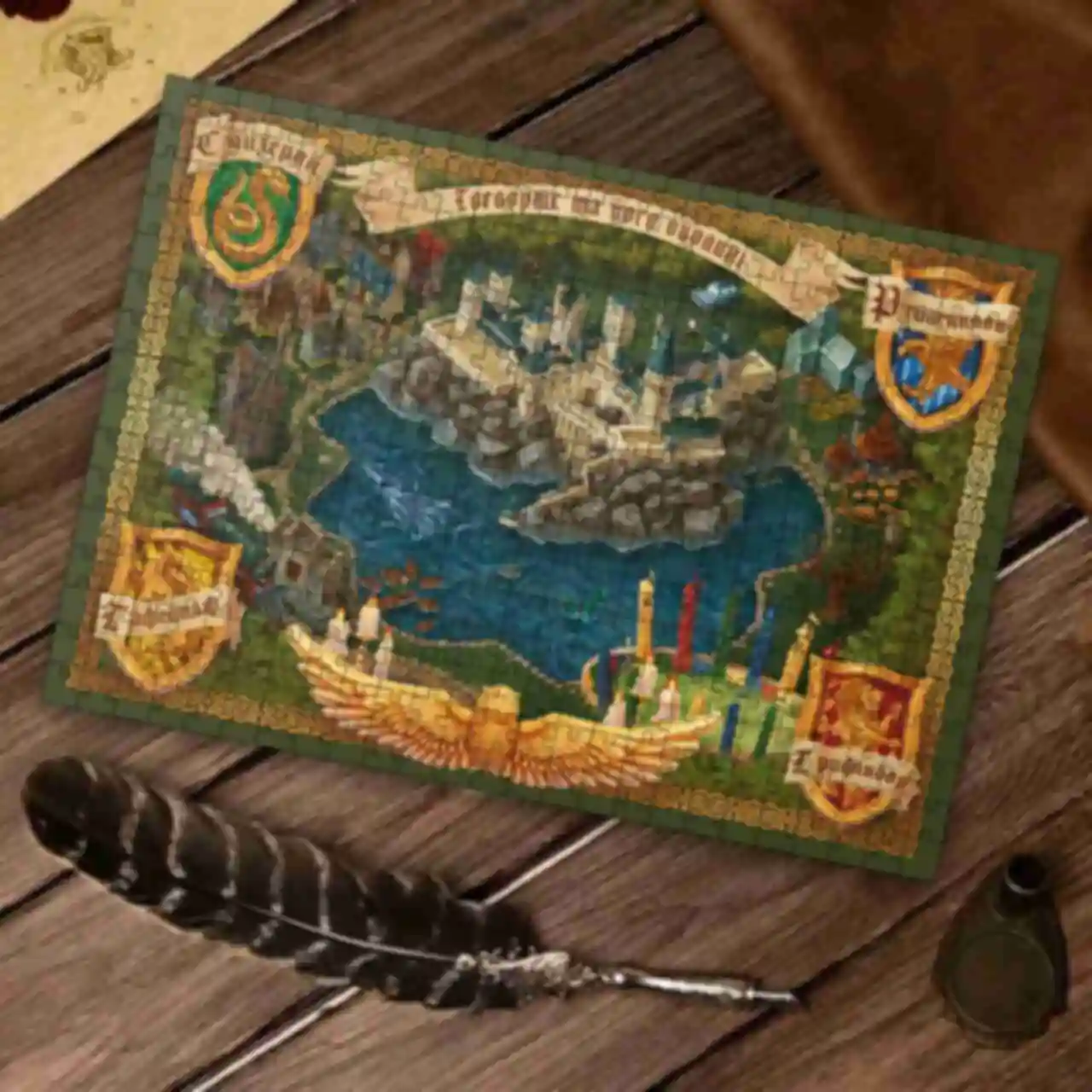 Пазли-мапа «Гоґвортс та його околиці» ⚡️ Ігри по Гаррі Поттеру ⚡️ Подарунки Harry Potter ПЕРЕДЗАМОВЛЕННЯ НА 20.07