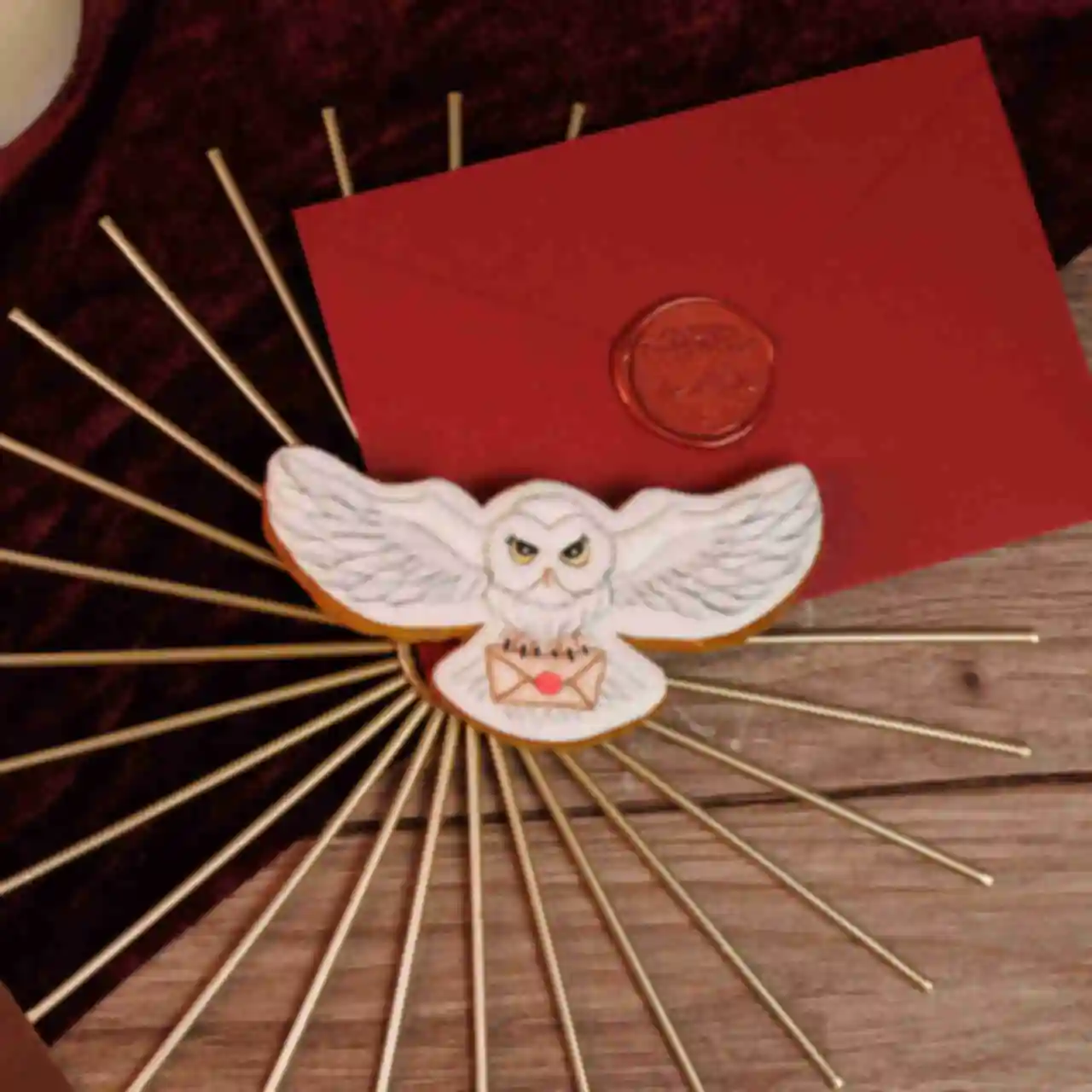 Пряник Сова Букля ⚡️ Hedwig ⚡️ Сладости в стиле вселенной Гарри Поттера ⚡️ Harry Potter. Фото №1