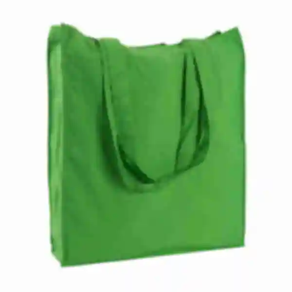 Шоппер хлопковый с боковыми вставками • Стильная дизайнерская эко-сумка