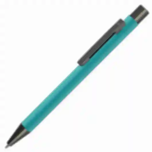 Металлическая шариковая ручка с мягким на ощупь корпусом