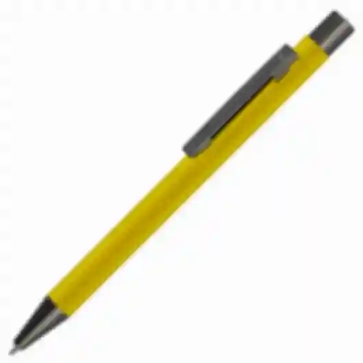 Металлическая шариковая ручка с мягким на ощупь корпусом. Фото №6