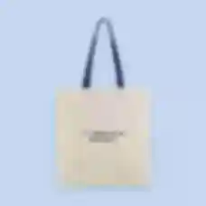 Шопер з кольоровими ручками • Стильна дизайнерська еко-сумка • Шопер під нанесення логотипу