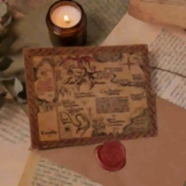 Карта с Одинокой горой Эребор • Властелин Колец • Подарки The Lord of the Rings