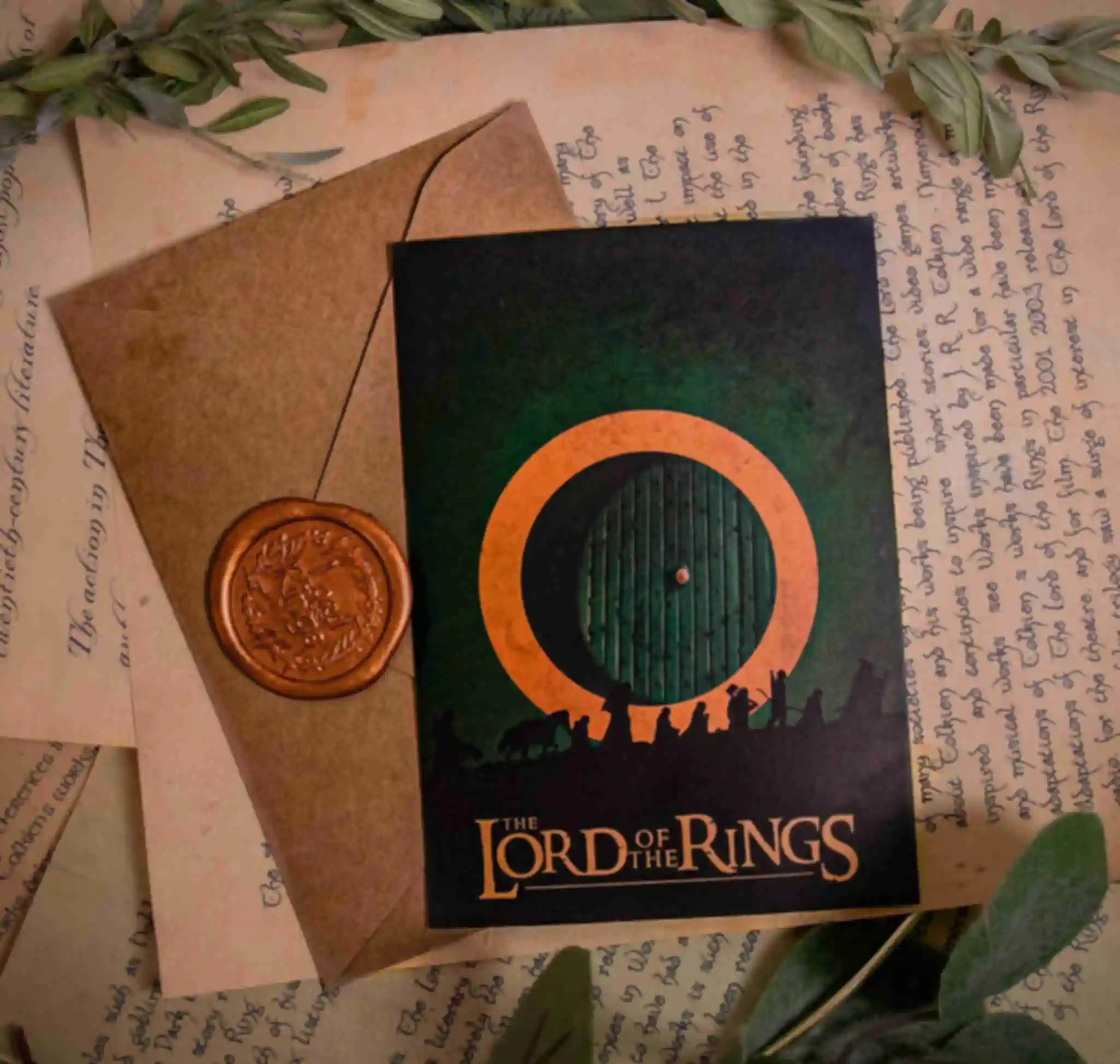 Открытка • Братство кольца • Властелин Колец • Подарки в стиле The Lord of the Rings. Фото №46