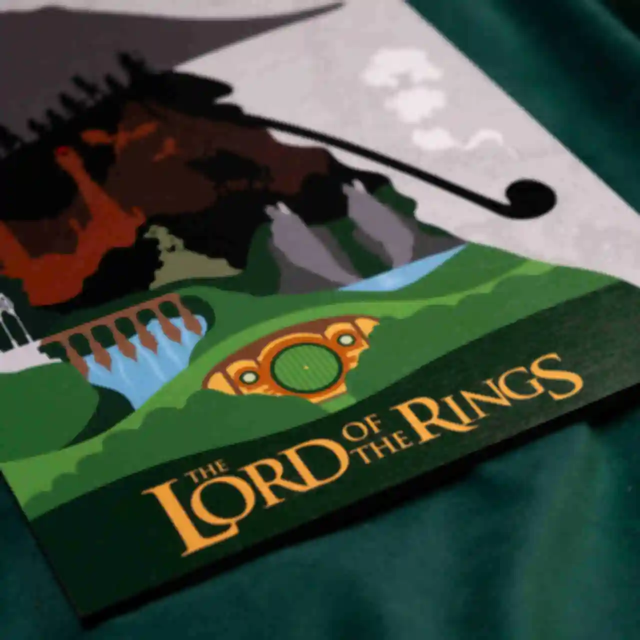 Дерев'яний постер у стилі Володаря Перснів ⦁ Плакат Lord of the Rings ⦁ Подарунок фанату фільму та книгиФото №1