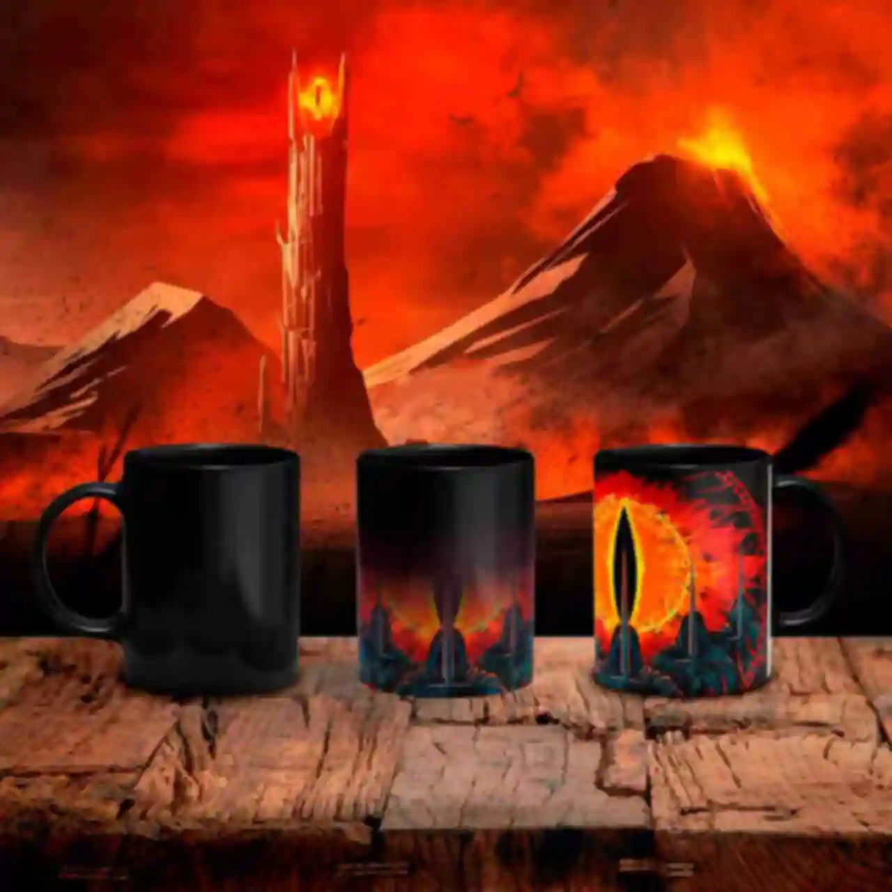 Магічна чашка з оком Саурона ⦁ Кружка Володар Перснів • The Lord of the RingsФото №44