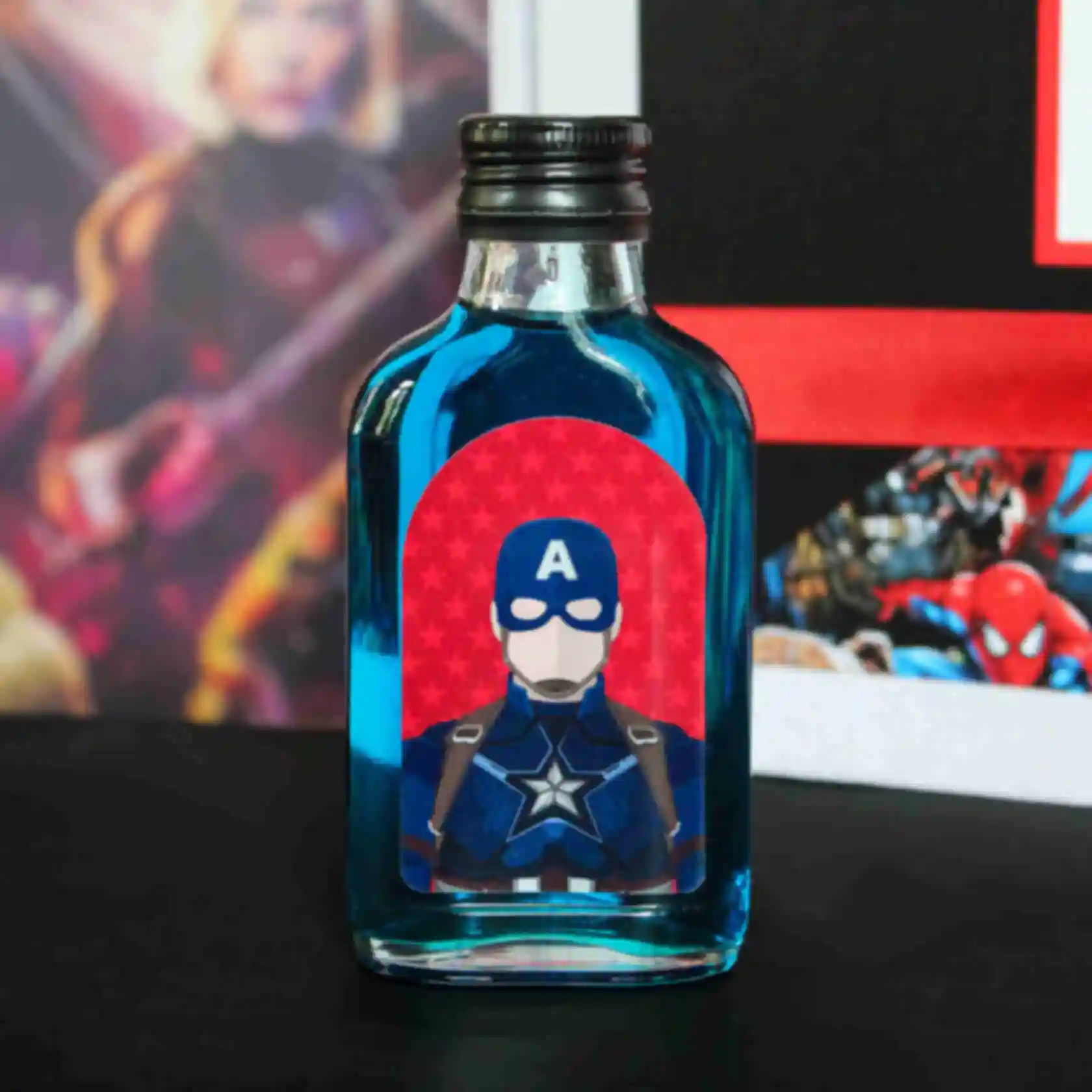 Бокс Капитан Америка ⦁ middle ⦁ Captain America ⦁ Marvel ⦁ Подарок фанату Марвел БЕЗ НОСКОВ. Фото №3