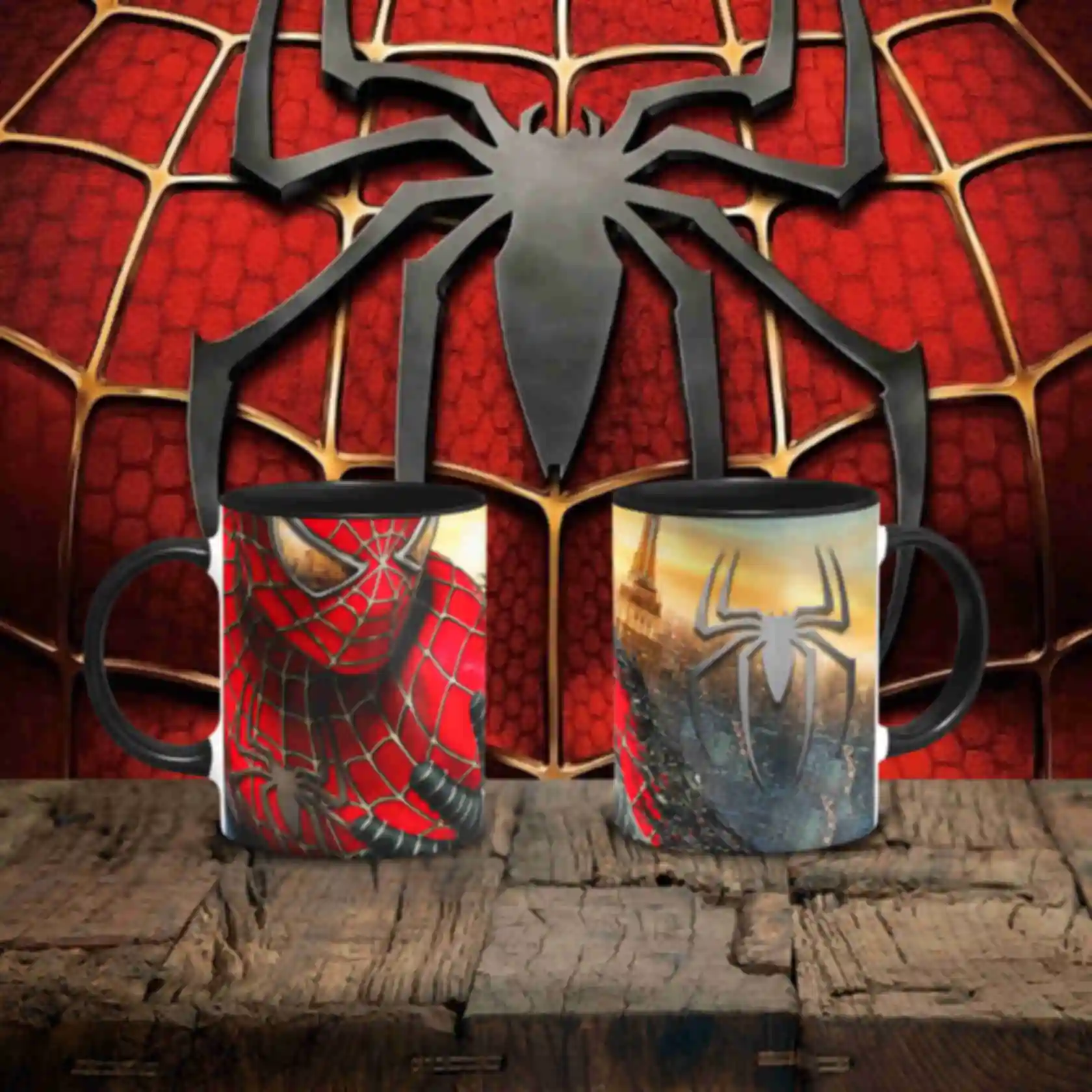 Чашка Людина Павук ⦁ Горнятко Spider Man ⦁ Подарунок фанату Марвел ⦁ MarvelФото №1