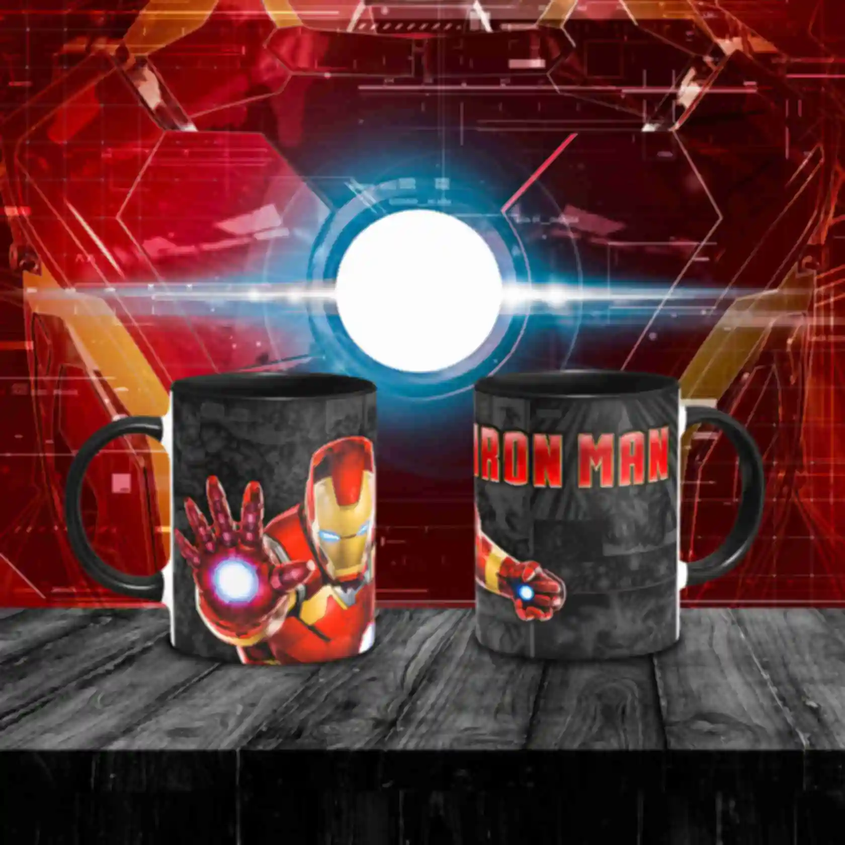 Чашка Железный Человек ⦁ Кружка Iron Man ⦁ Подарок фанату Марвел ⦁ Marvel. Фото №16