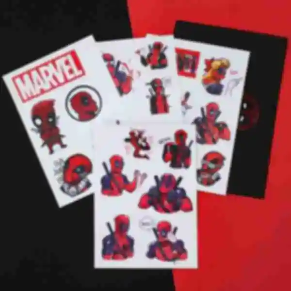 Стикерпак Дэдпул • Наклейки Deadpool • Подарок фанату Марвел • Сувениры Marvel
