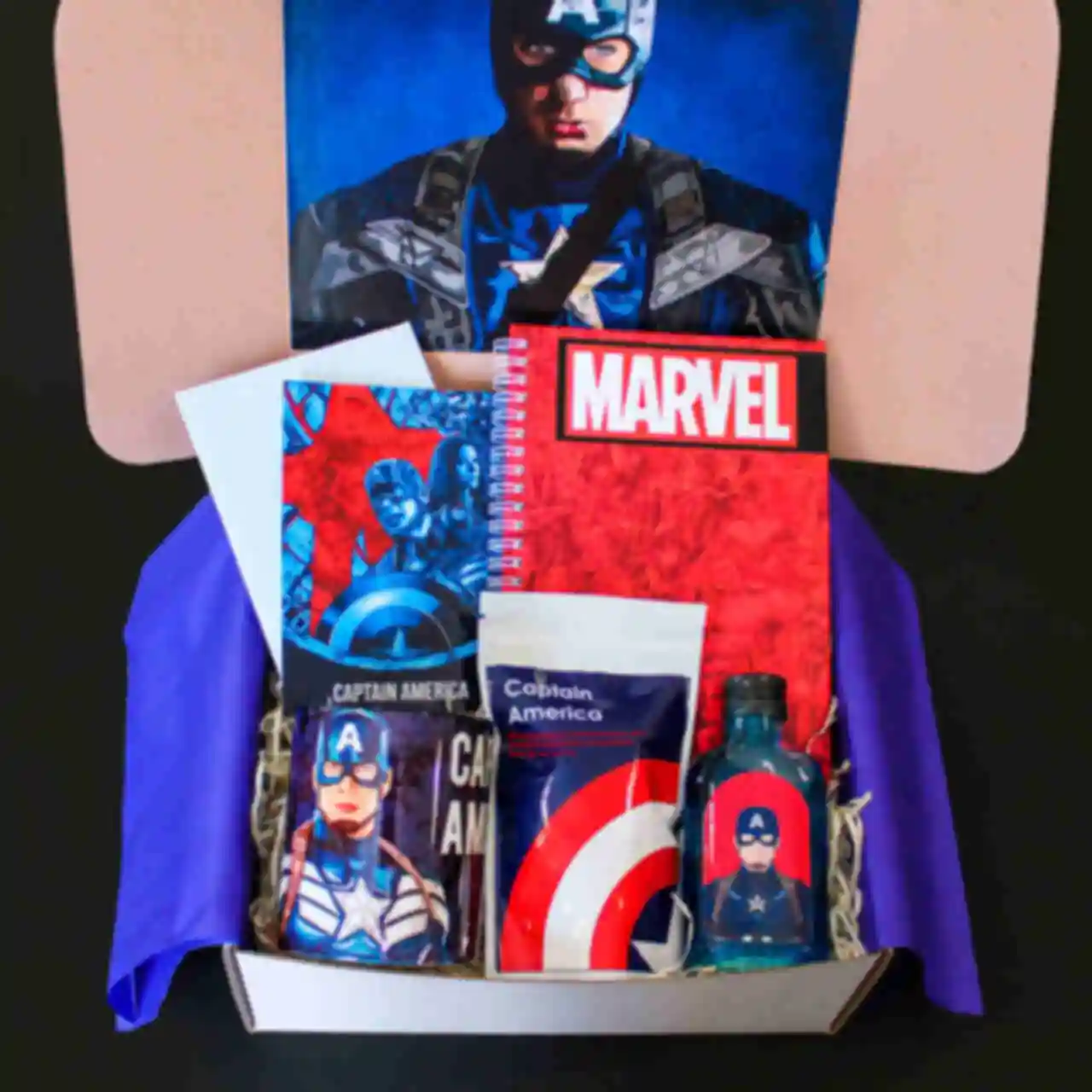 Бокс Капітан Америка ⦁ classic ⦁ Captain America ⦁ Marvel ⦁ Подарунок фанату Марвел