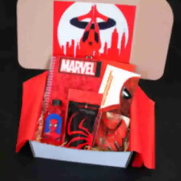 Бокс Людина Павук • classic ⦁ Spider Man ⦁ Набір Marvel ⦁ Подарунок фанату Марвел