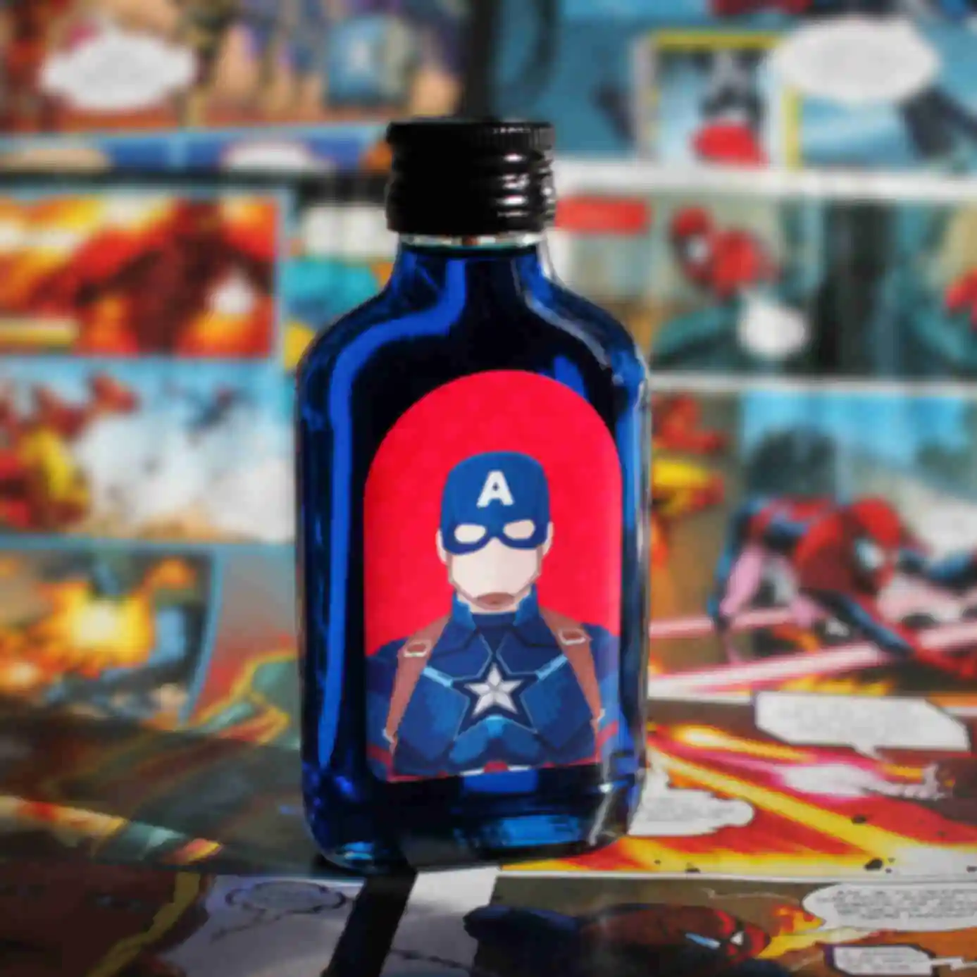 Сироп Капитан Америка • Сладкие сувениры Marvel • Подарок для фаната комиксов и фильмов Марвел. Фото №5