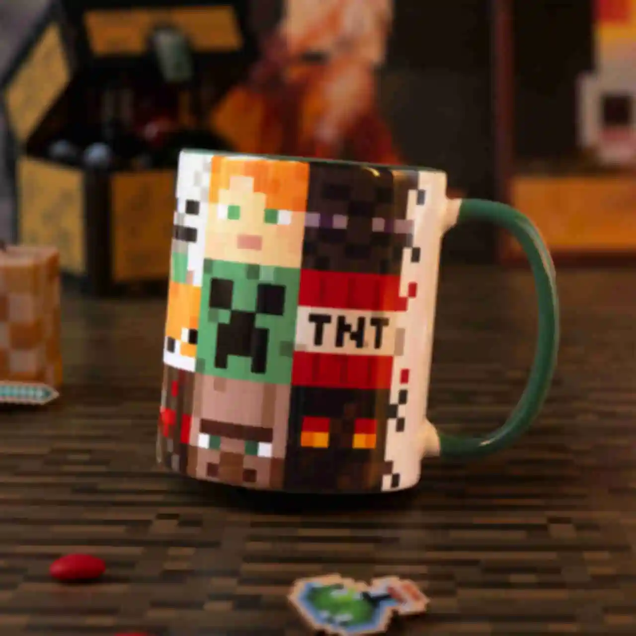 Чашка ⦁ Главные герои ⦁ Кружка Minecraft ⦁ Подарок геймеру по игре Майнкрафт. Фото №3