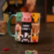 Чашка ⦁ Главные герои ⦁ Кружка Minecraft ⦁ Подарок геймеру по игре Майнкрафт