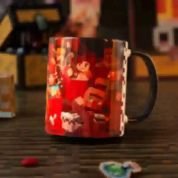 Чашка ⦁ Піксель ⦁ Горнятко Minecraft ⦁ Подарунок геймеру по грі Майнкрафт