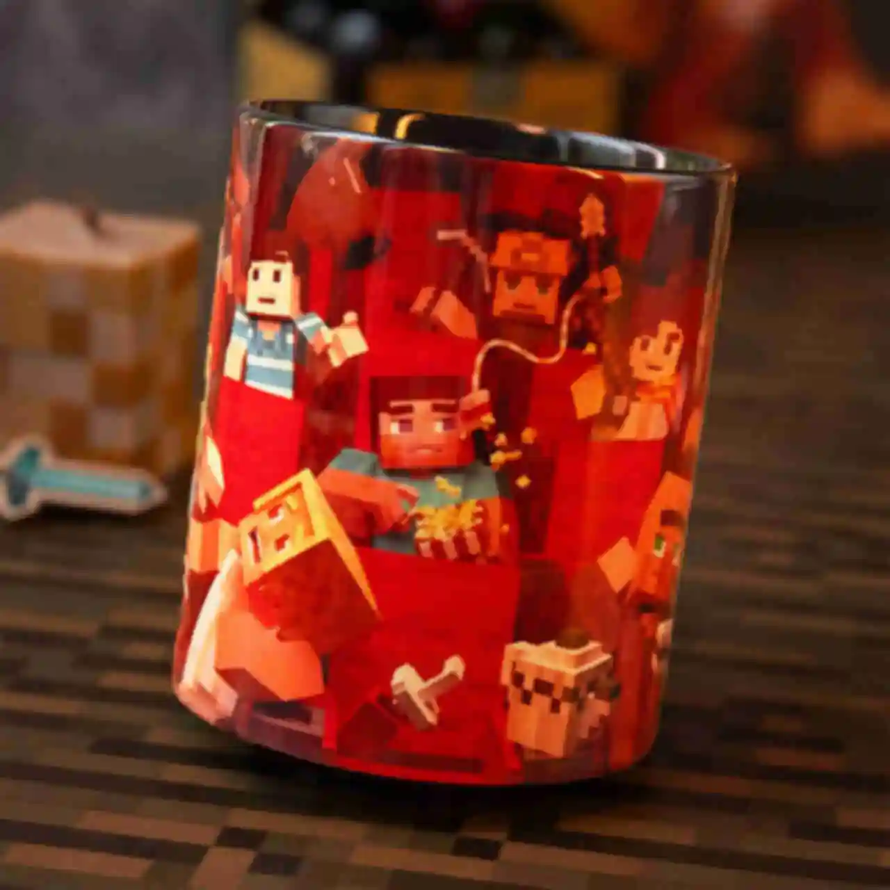 Чашка ⦁ Пиксель ⦁ Кружка Minecraft ⦁ Подарок геймеру по игре Майнкрафт. Фото №2