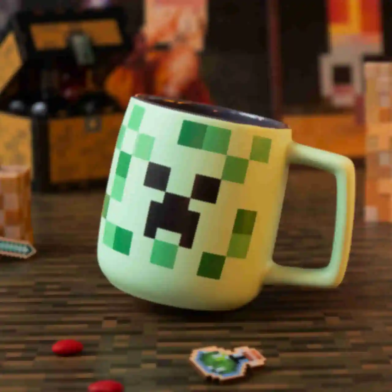 Чашка ⦁ Крипер ⦁ Кружка Minecraft ⦁ Подарок геймеру по игре Майнкрафт. Фото №5