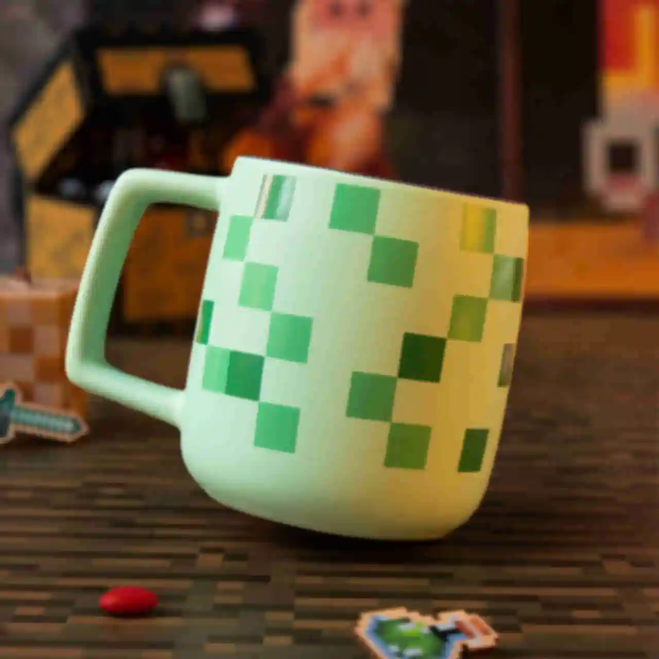 Чашка ⦁ Кріпер ⦁ Горнятко Minecraft ⦁ Подарунок геймеру по грі МайнкрафтФото №2
