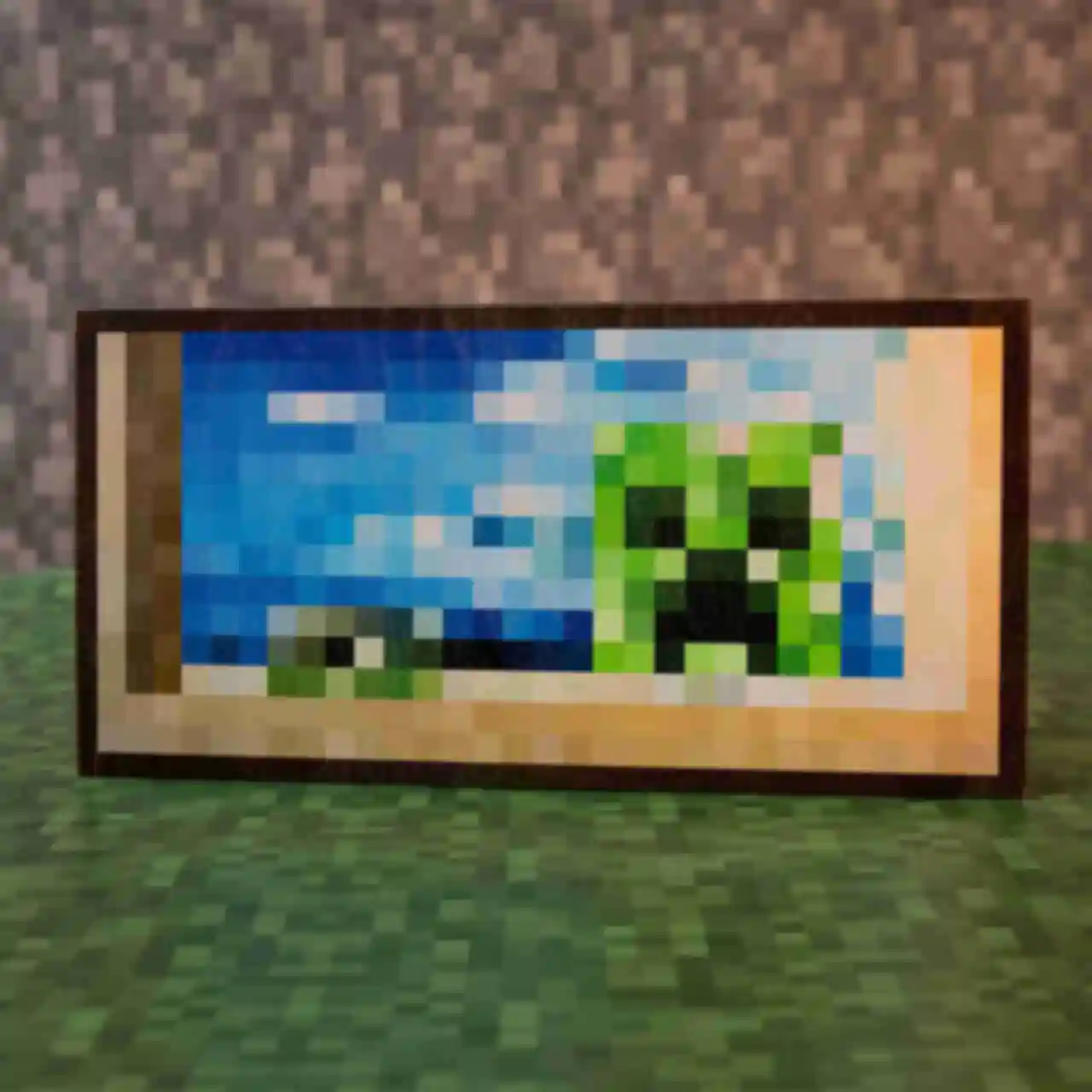 Картина ⦁ Creebet ⦁ Постер в стиле игры Minecraft ⦁ Подарок по Майнкрафт геймеру . Фото №1