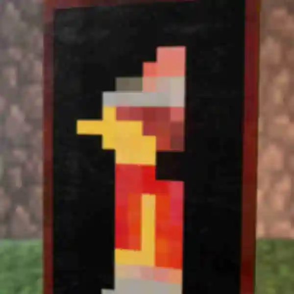Картина ⦁ Graham ⦁ Постер в стиле игры Minecraft ⦁ Подарок по Майнкрафт геймеру 