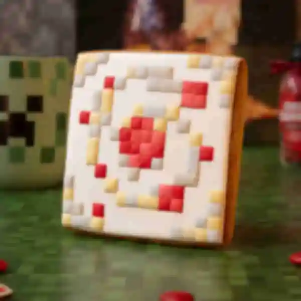 Пряник Тортик ⦁ Еда в стиле игры Майнкрафт ⦁ Подарок геймеру и фанату Minecraft