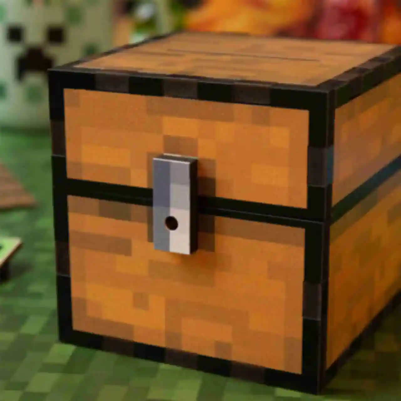 Скриня Minecraft ⦁ Шкатулка у стилі гри Майнкрафт ⦁ Подарунок геймеруФото №2