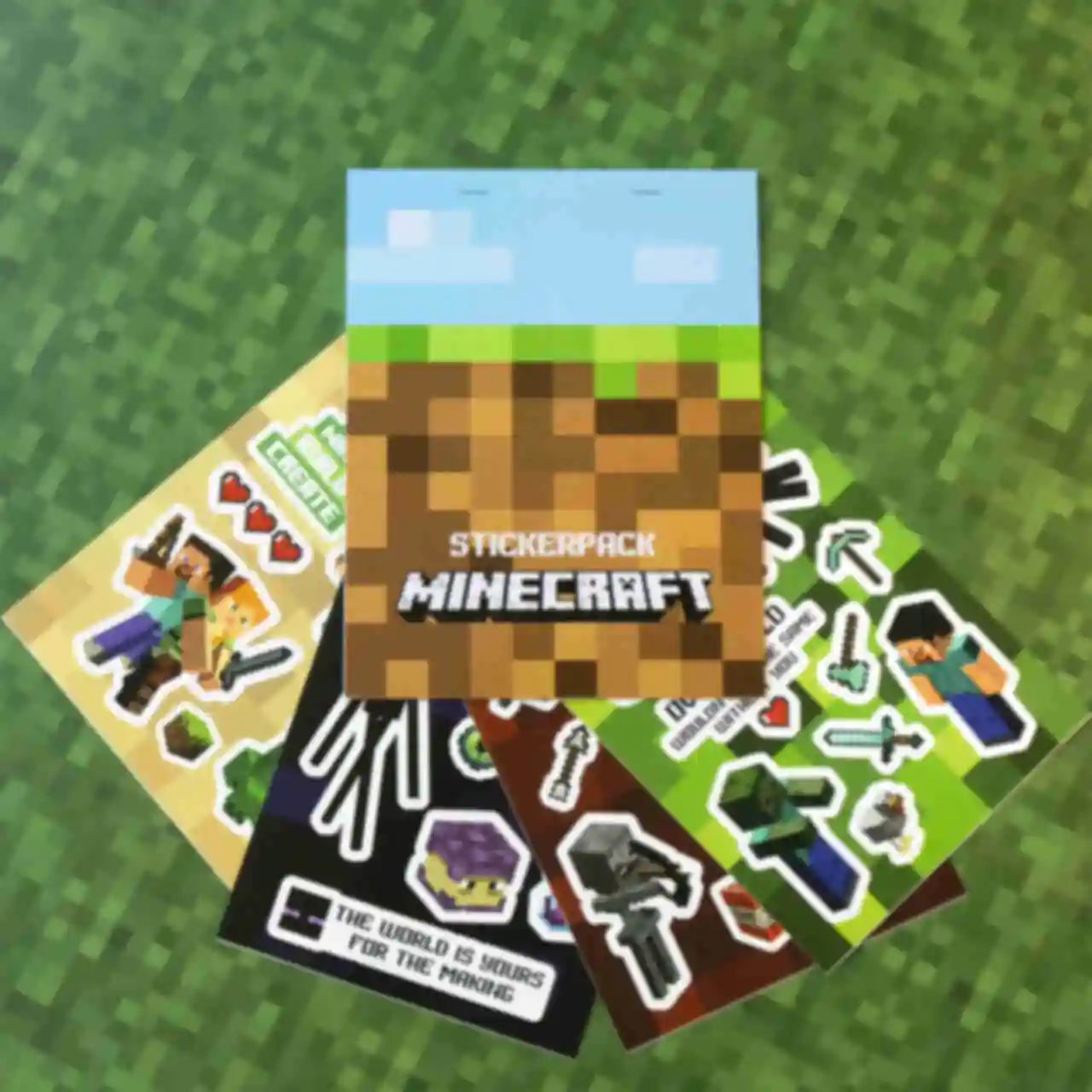 Стікерпак Minecraft ⦁ Набір наліпок за грою Майнкрафт ⦁ Подарунок геймеруФото №1