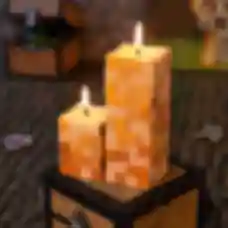 Піксельні свічки Minecraft ⦁ Декор для дому у стилі гри Майнкрафт ⦁ Подарунок геймеру