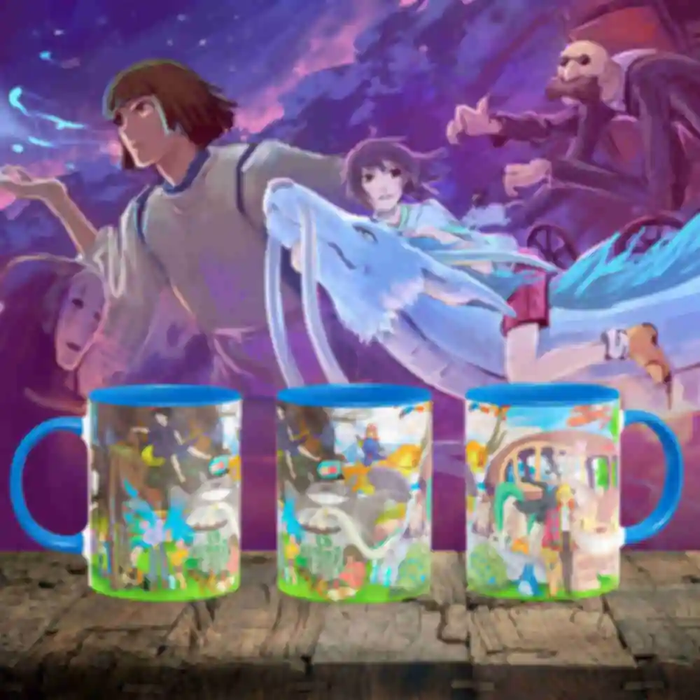Чашка • Персонажи Студии Гибли • Вселенная Хаяо Миядзаки • Подарки в стиле аниме. Фото №1