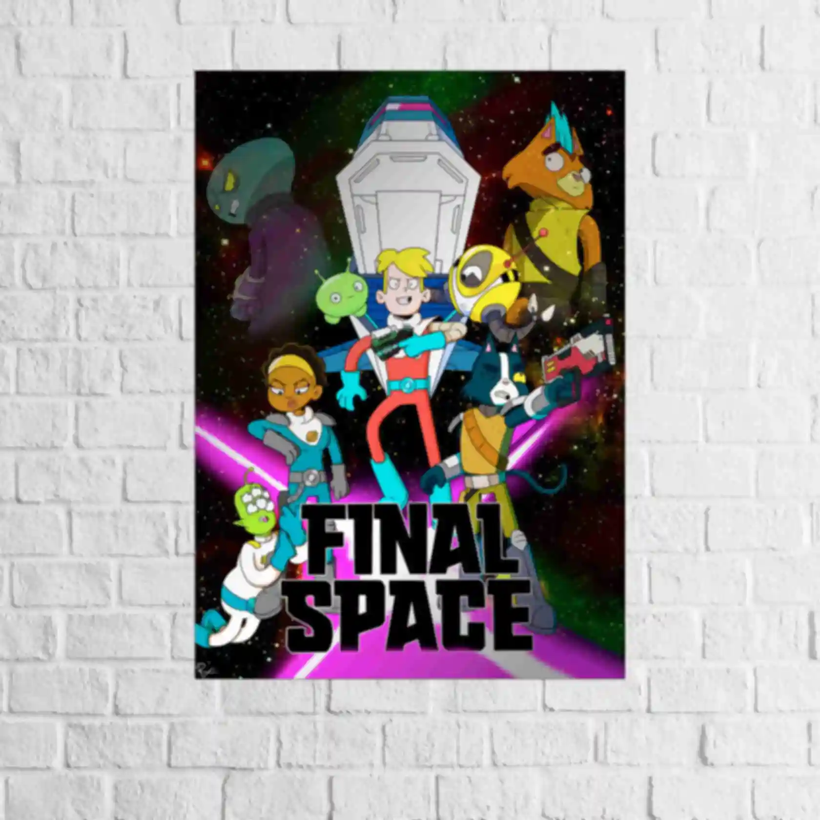 Постер • Крайний Космос • Плакат • Подарок для фаната мультсериала Final Space