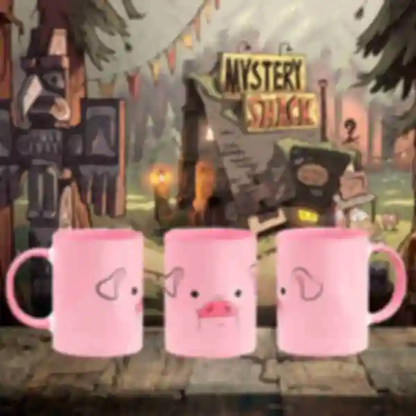 Чашка Пухля • Кружка в стиле Гравити Фолз • Подарок фанату Gravity Falls