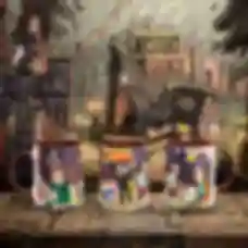 Чашка с персонажами • Кружка в стиле Гравити Фолз • Подарок фанату Gravity Falls