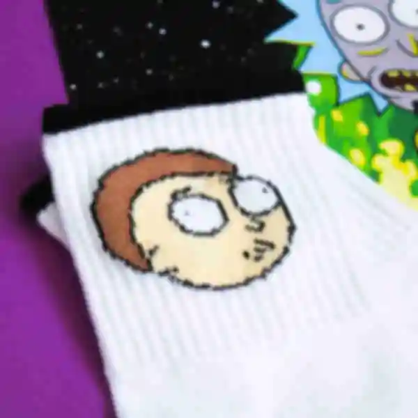 Шкарпетки з Морті • Сувеніри Рік і Морті • Подарунки Rick and Morty