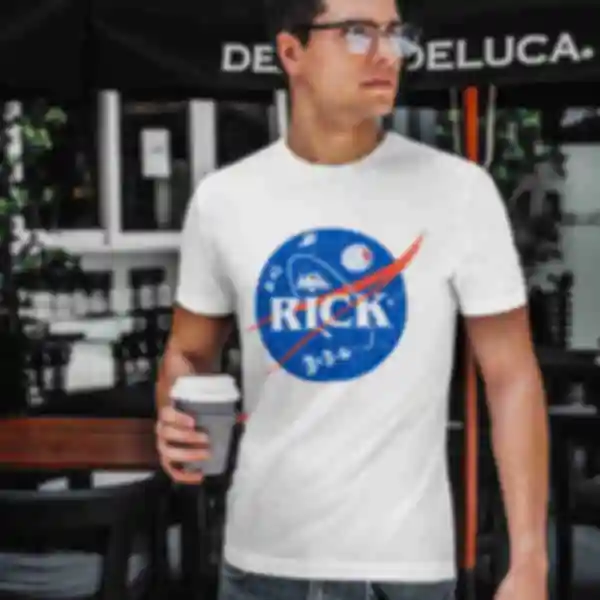 Футболка №15 • Rick NASA • Одяг Рік і Морті • Мерч • Rick and Morty