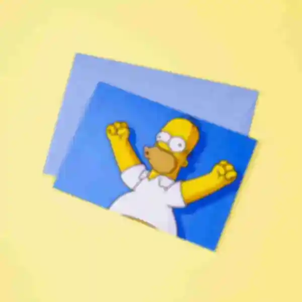 + Открытка The Simpsons, в конверте