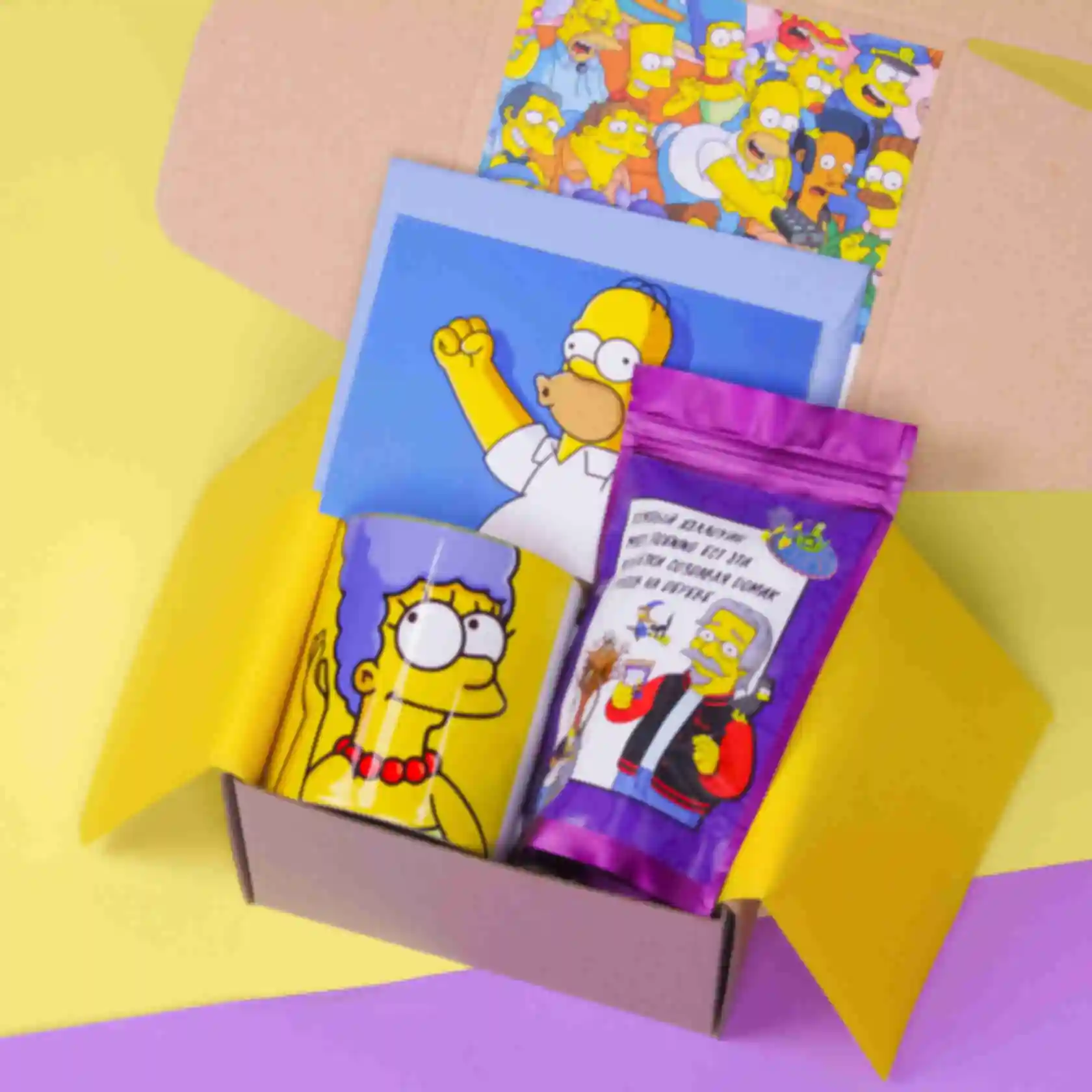 Бокс Симпсоны • mini • Подарочный набор для фанатов мультсериала • The Simpsons