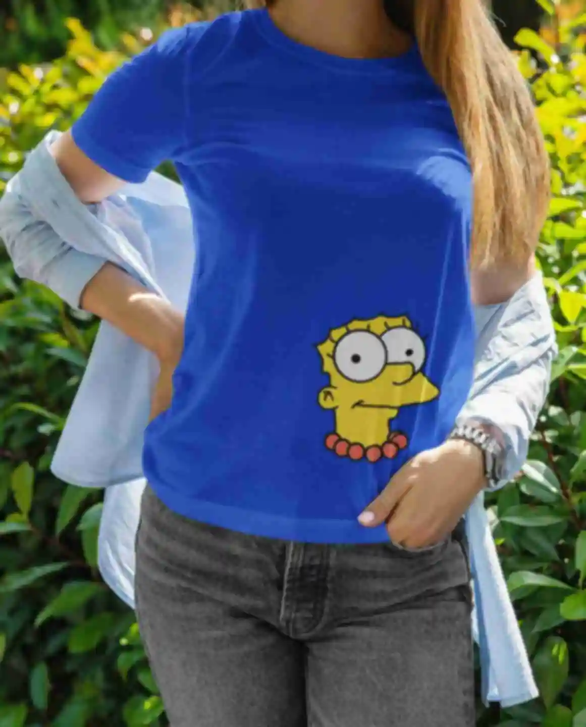 Футболка №9 • Мардж Симпсон • Одежда по мультсериалу • Симпсоны • The Simpsons. Фото №2