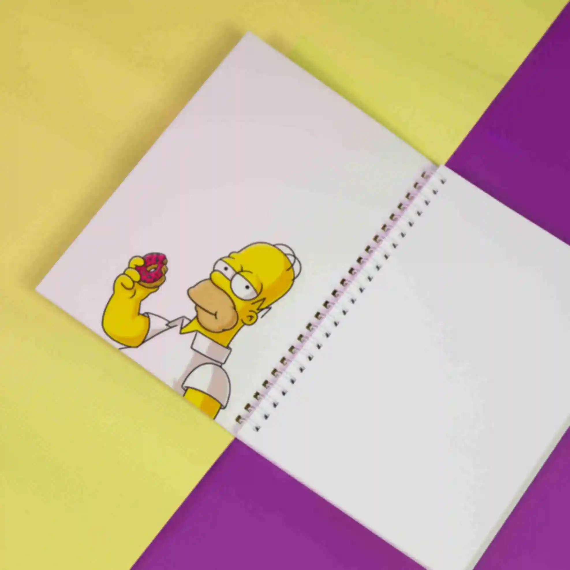 Блокнот с пончиками • Скетчбук по мультсериалу • Симпсоны • The Simpsons. Фото №1