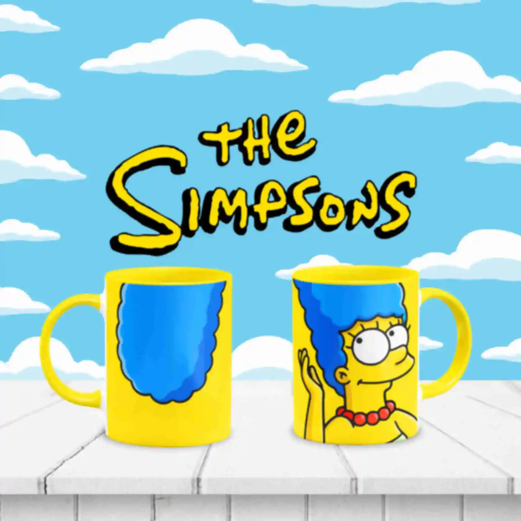 Чашка с Мардж • Кружка Симпсоны • Подарок фанату мультсериала • The Simpsons