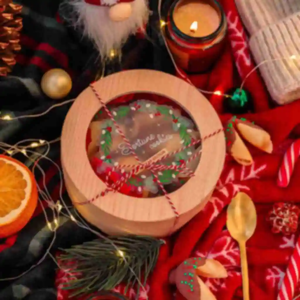 Новорічне печиво з передбаченнями ⦁ Подарунок на Новий рік та Різдво ⦁ СувеніриФото №1