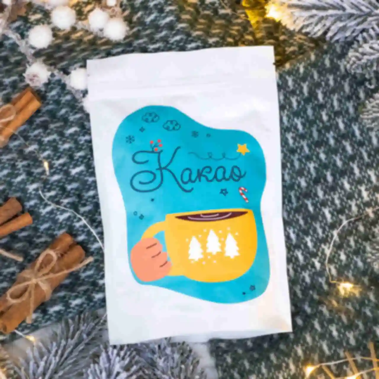 Упаковка затишного какао «Святий Миколай» ⦁ Сувеніри та солодощі ⦁ Подарунок на Новий рік та РіздвоФото №6